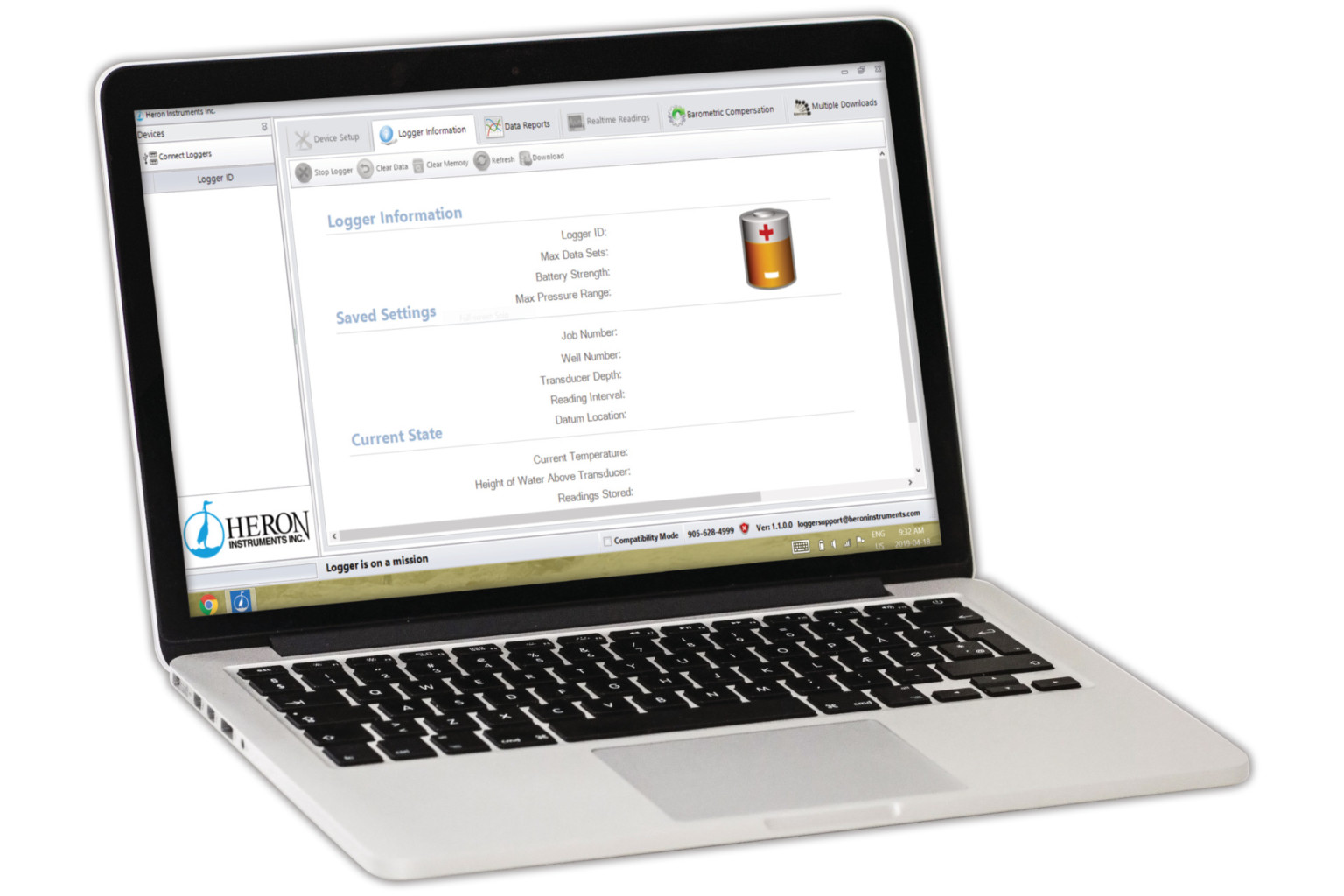 Data Logger Software Heron Instruments Inc.