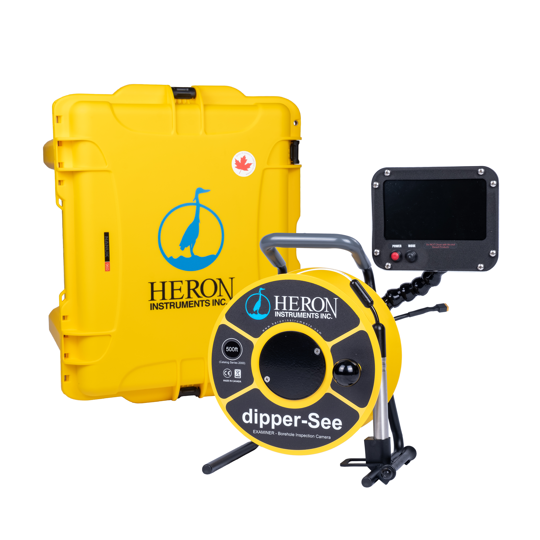 dipper-See EXAMINER  Cost-Effective Borehole Inspection Camera